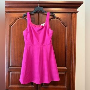 Feminine hot pink dress